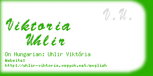 viktoria uhlir business card
